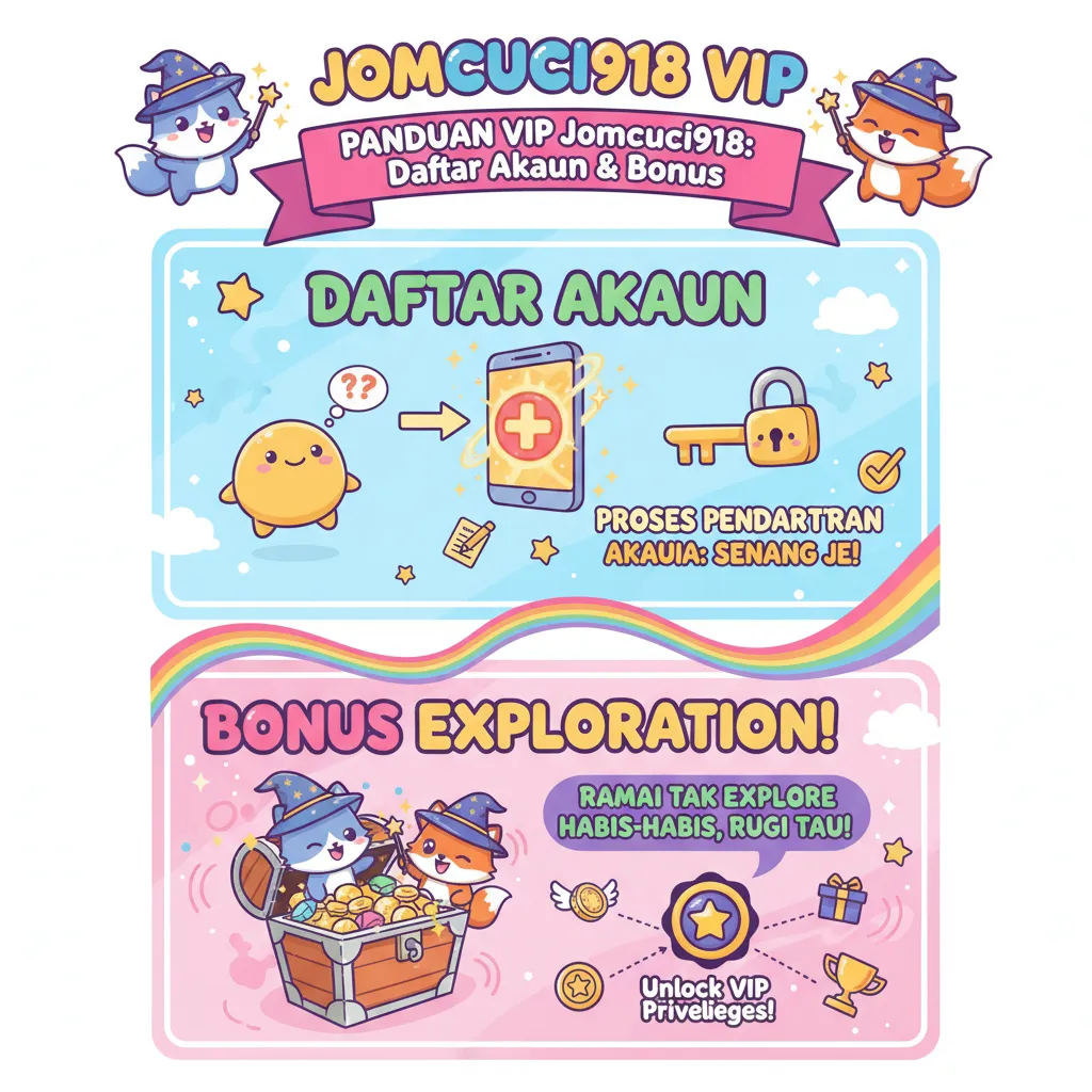 Panduan VIP Jomcuci918: Daftar Akaun & Bonus