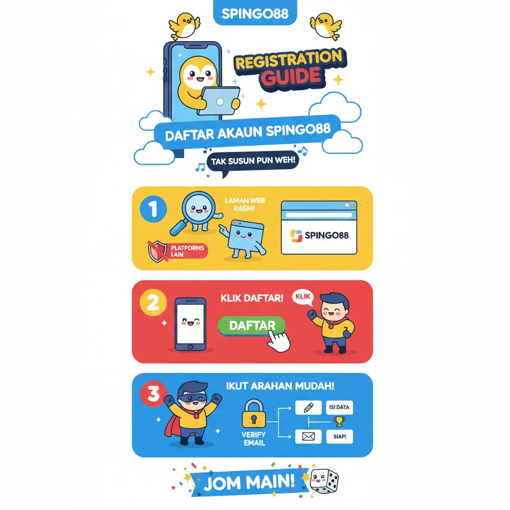 Cara Daftar Akaun Spingo88 & Kasino Dalam Talian