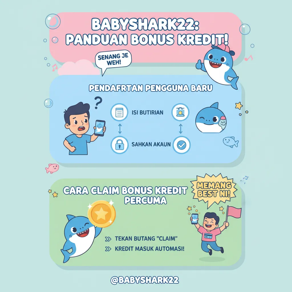 Panduan Pendaftaran Pengguna Babyshark22 dan Bonus Kredit Percuma
