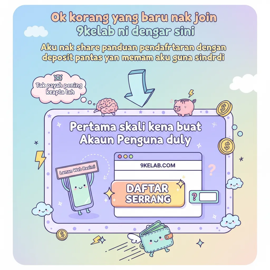 Panduan Pendaftaran 9kelab & Deposit Pantas