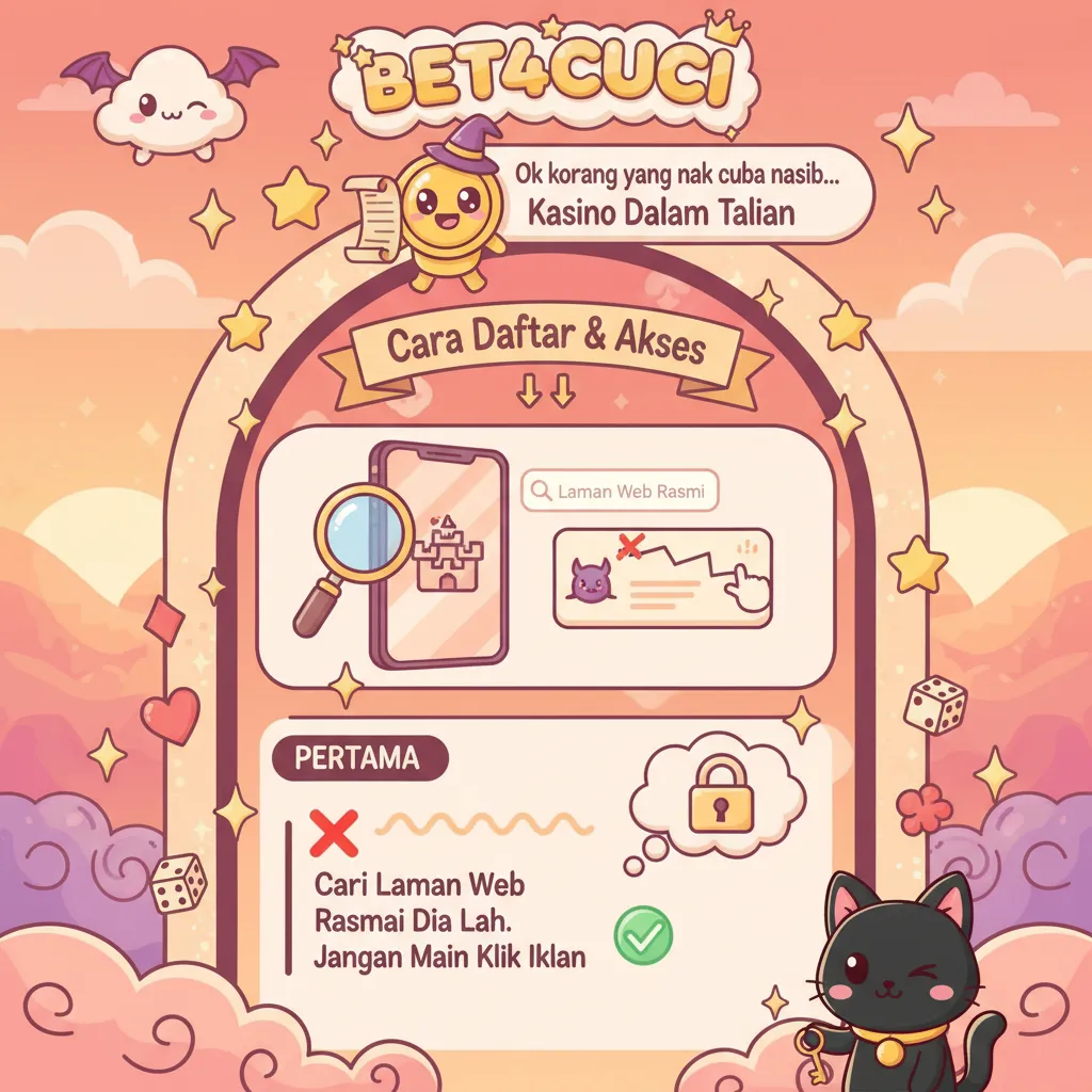 Cara Daftar Bet4cuci & Akses Kasino Dalam Talian