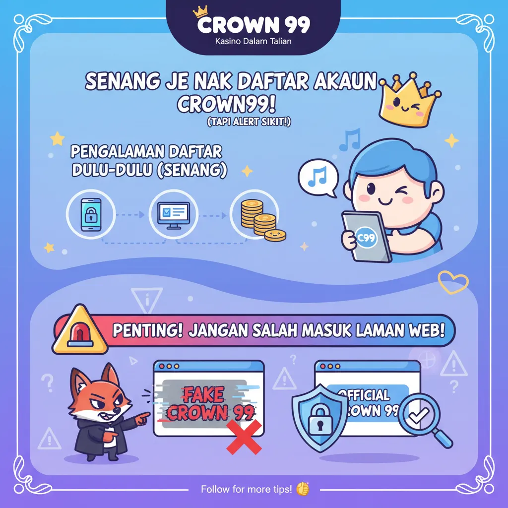 Panduan Pendaftaran Akaun Crown 99