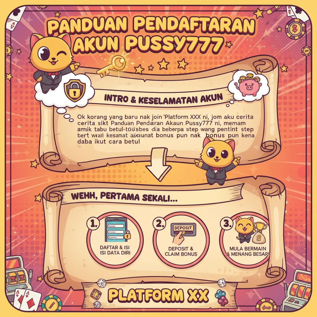 Panduan Pendaftaran Akaun Pussy777