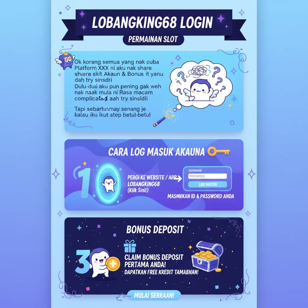 Cara Log Masuk Akaun & Bonus Deposit