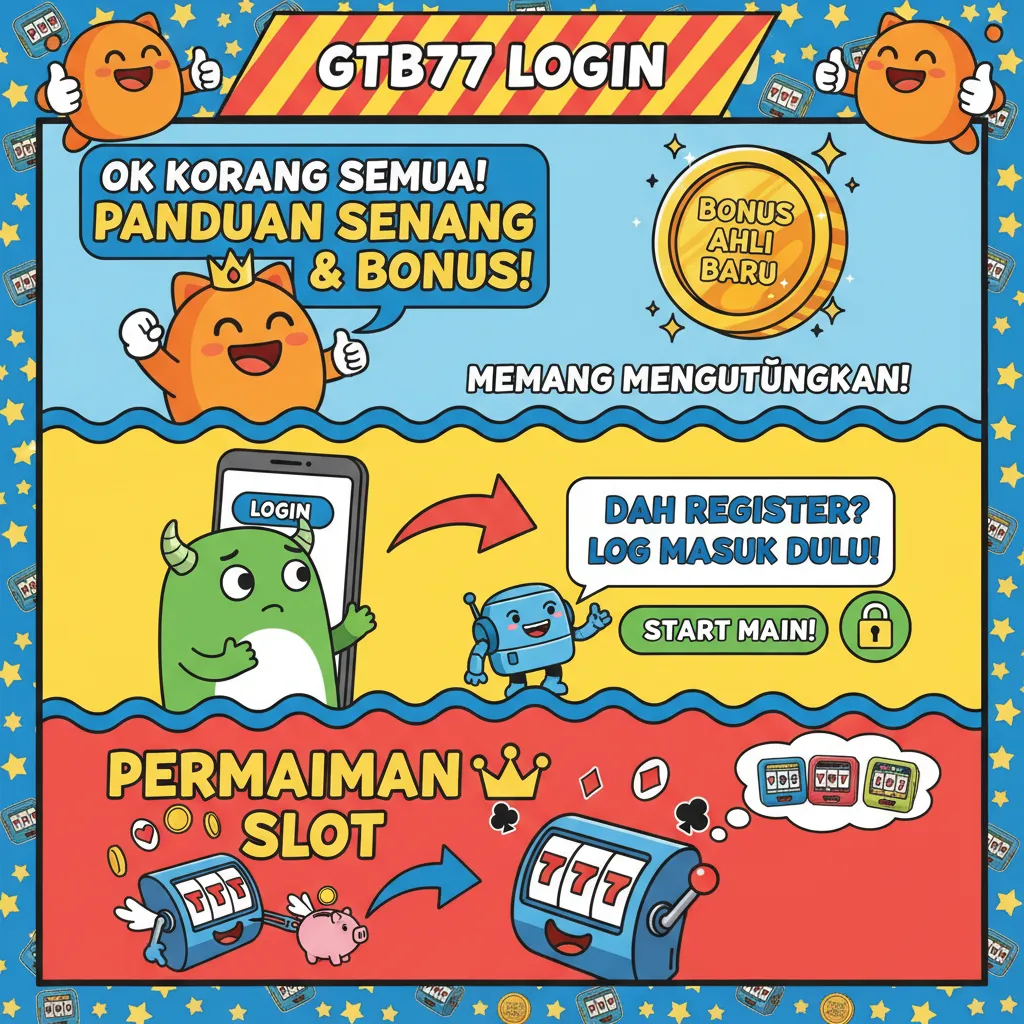 Panduan GTB77 Login & Bonus Ahli Baru