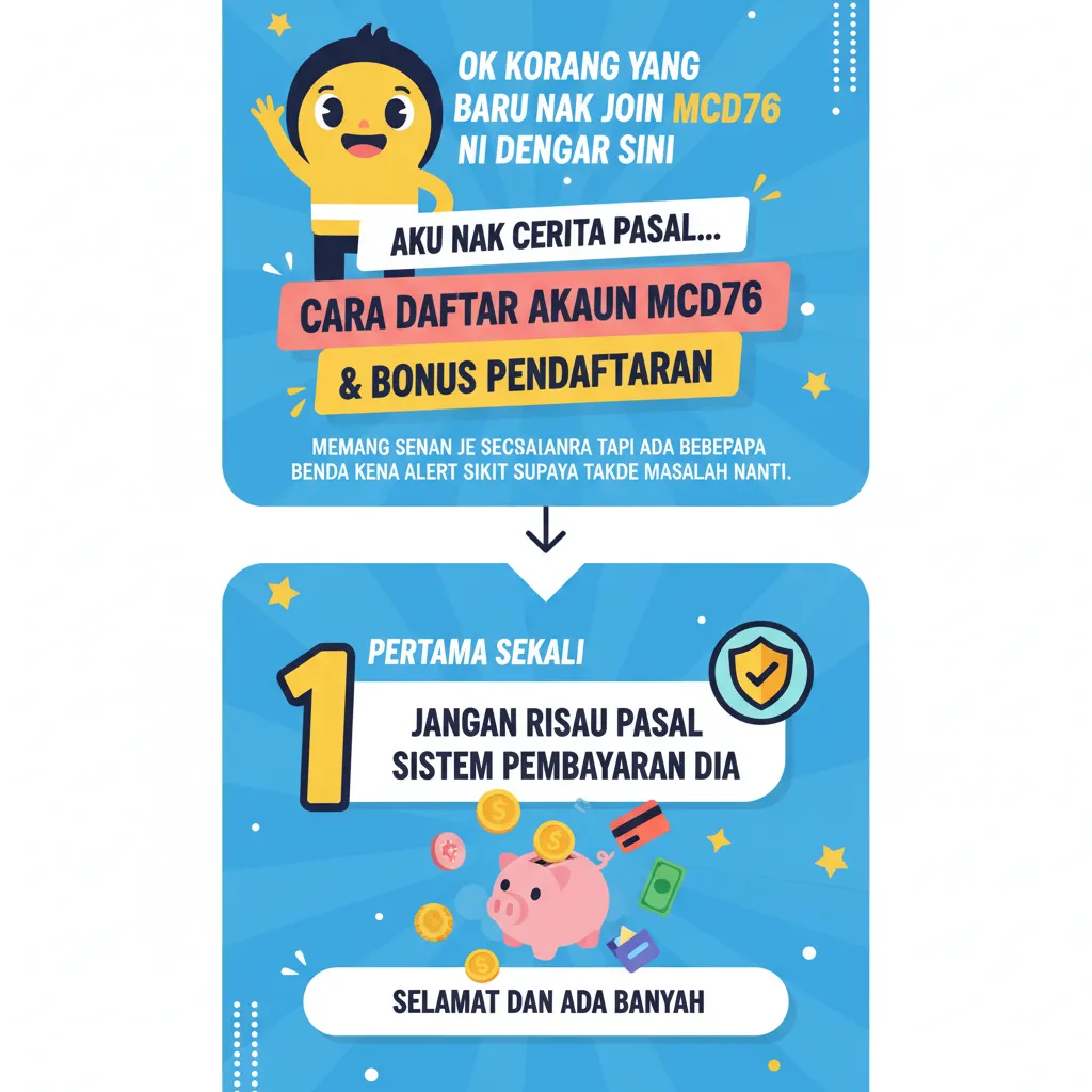Cara Daftar Akaun mcd76 & Bonus Pendaftaran