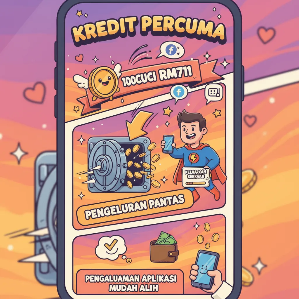 Kredit Percuma 100cuci rm711: Pengeluaran Pantas